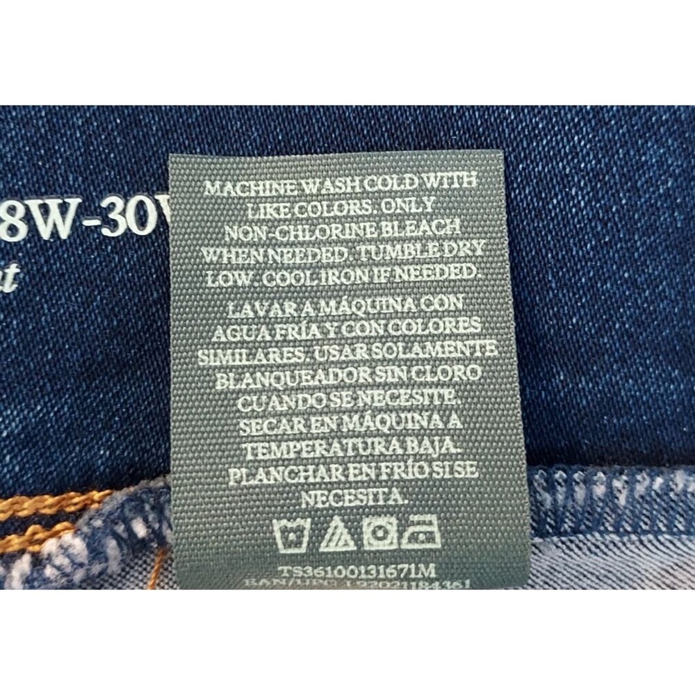 Terra & Sky Women's Plus Size 4X Blue Jean Denim Jegging Pull On Stretch - Picture 9 of 13